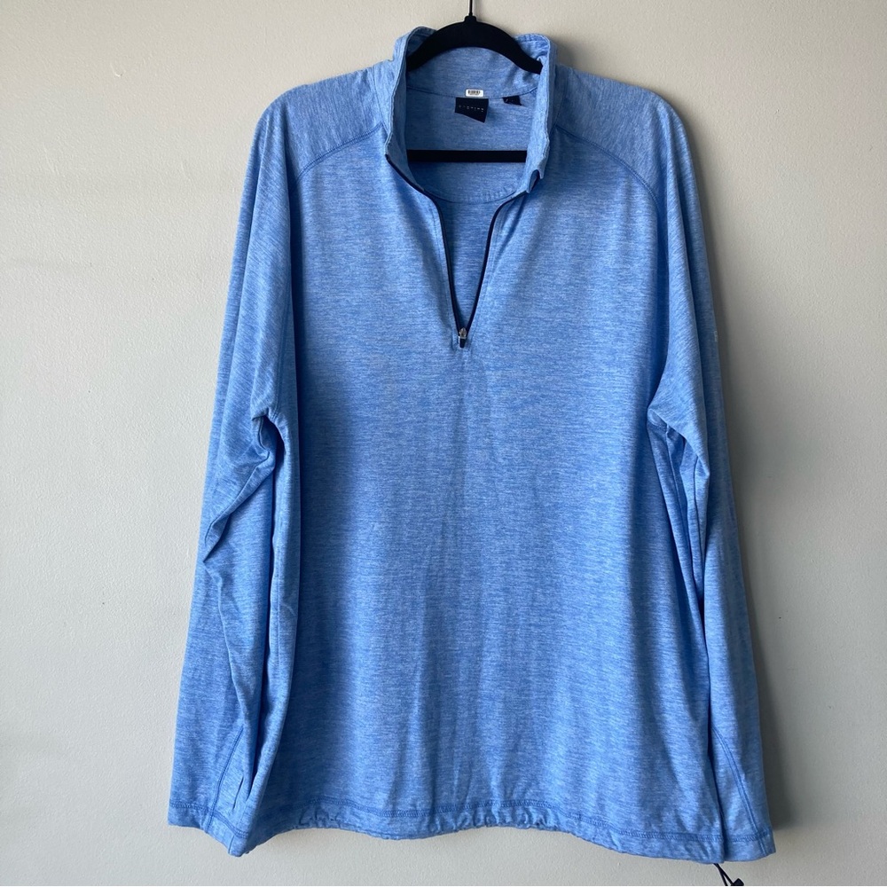 Dunning Golf Blue Monster‎ 1/4 Zip Performance Shirt Men’s XL
